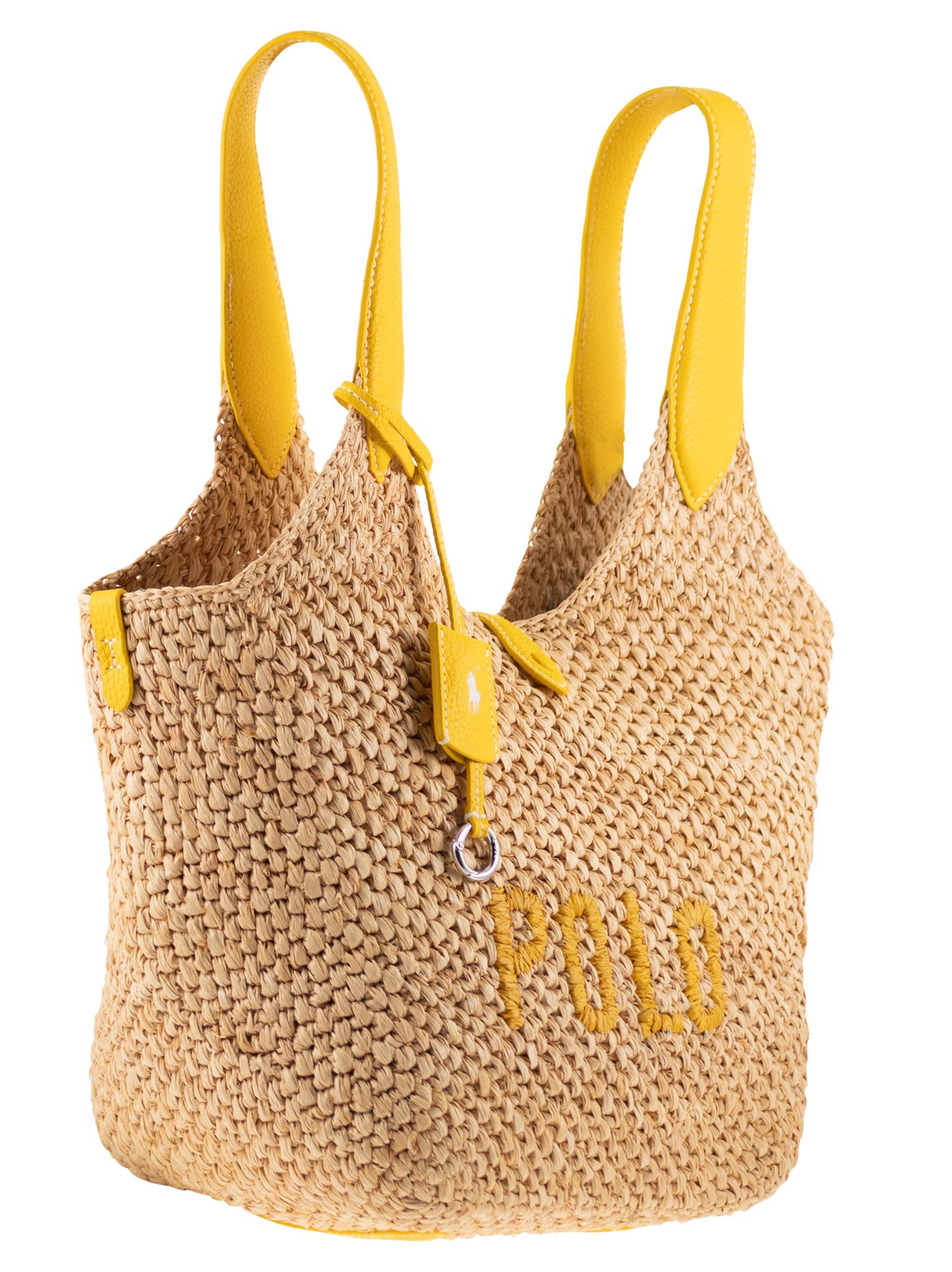 POLO RALPH LAUREN Polo Ralph Lauren Women Tote Polo Play In Raffia And Leather