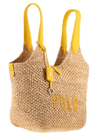 POLO RALPH LAUREN Polo Ralph Lauren Women Tote Polo Play In Raffia And Leather