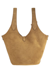Polo Ralph Lauren Women Suede Leather Tote Bag