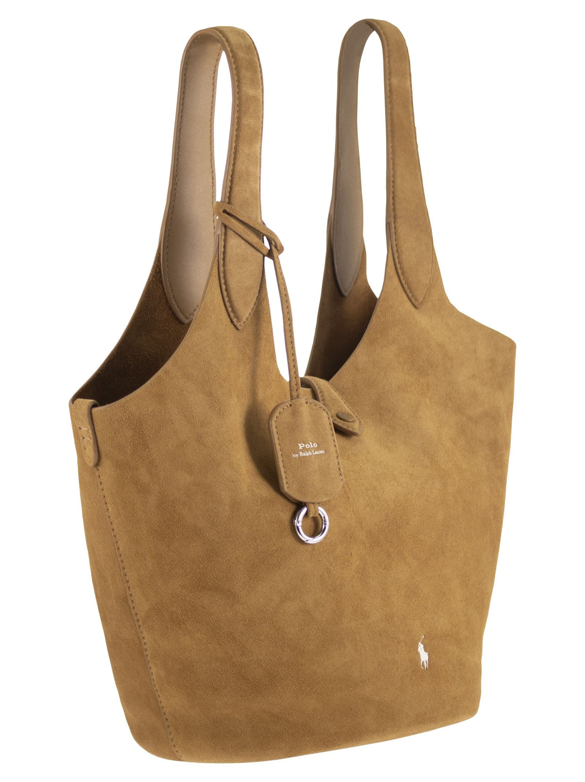 Polo Ralph Lauren Women Suede Leather Tote Bag