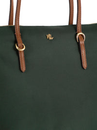 Lauren Ralph Lauren Women Nylon Tote Bag With Double Handles And Logo