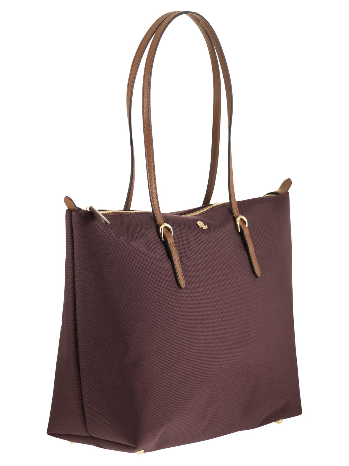 Lauren Ralph Lauren Women Nylon Tote Bag With Double Handles And Logo