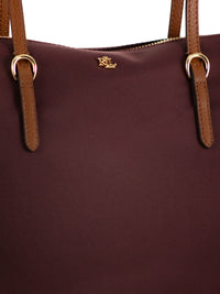 Lauren Ralph Lauren Women Nylon Tote Bag With Double Handles And Logo