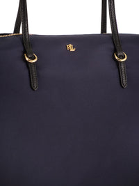 Lauren Ralph Lauren Women Nylon Tote Bag With Double Handles And Logo