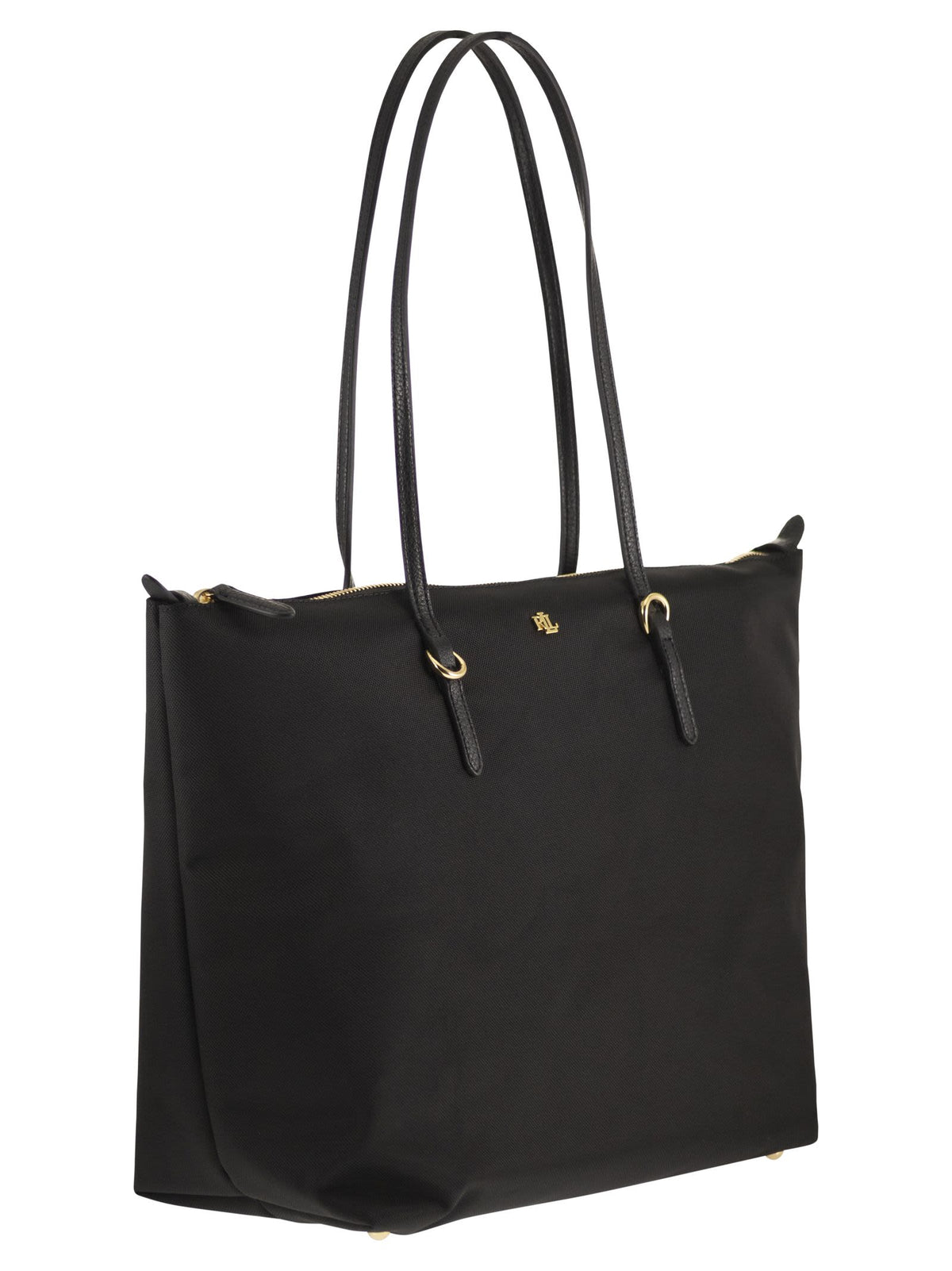 Lauren Ralph Lauren Women Nylon Tote Bag With Double Handles And Logo