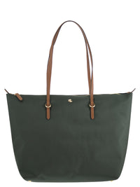 Lauren Ralph Lauren Women Nylon Tote Bag With Double Handles And Logo