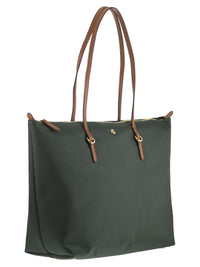 Lauren Ralph Lauren Women Nylon Tote Bag With Double Handles And Logo