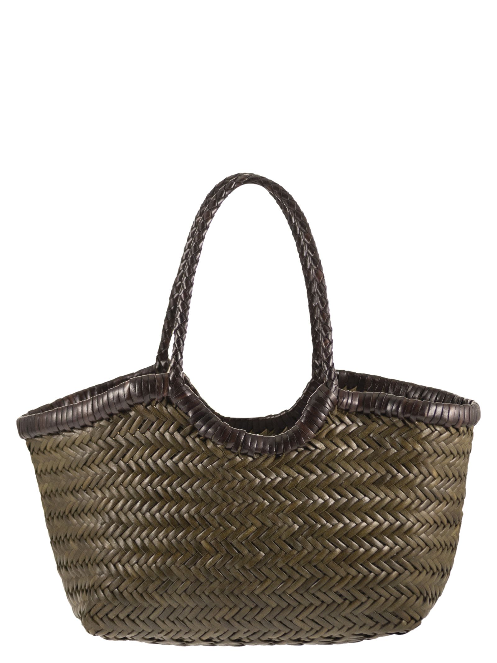 DRAGON DIFFUSION Dragon Diffusion Women Nantucket - Two-Tone Woven Buffalo Calfskin Bag