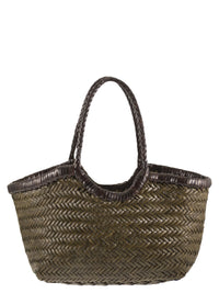 DRAGON DIFFUSION Dragon Diffusion Women Nantucket - Two-Tone Woven Buffalo Calfskin Bag
