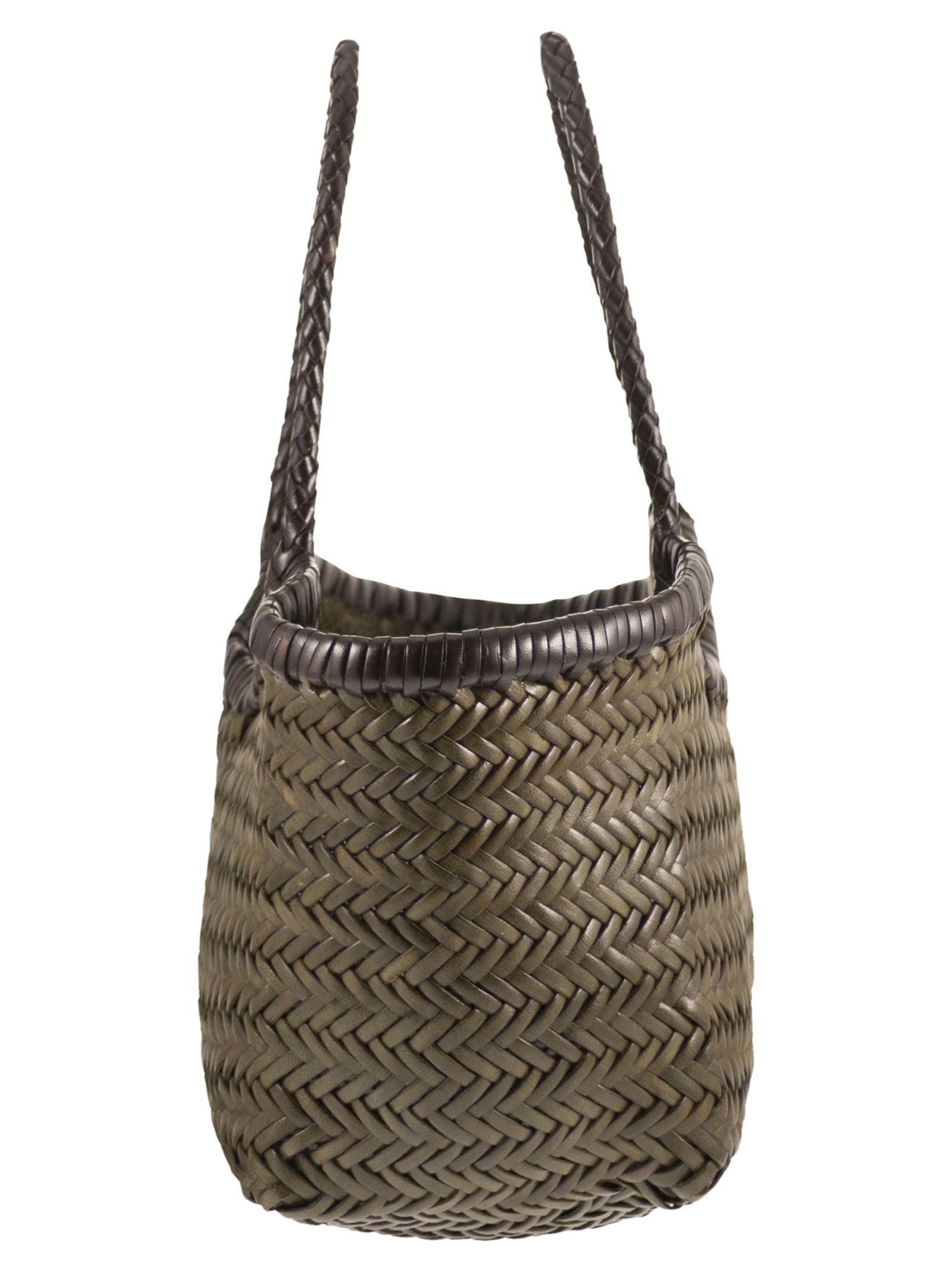 DRAGON DIFFUSION Dragon Diffusion Women Nantucket - Two-Tone Woven Buffalo Calfskin Bag