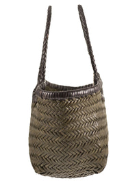 DRAGON DIFFUSION Dragon Diffusion Women Nantucket - Two-Tone Woven Buffalo Calfskin Bag