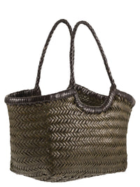 DRAGON DIFFUSION Dragon Diffusion Women Nantucket - Two-Tone Woven Buffalo Calfskin Bag