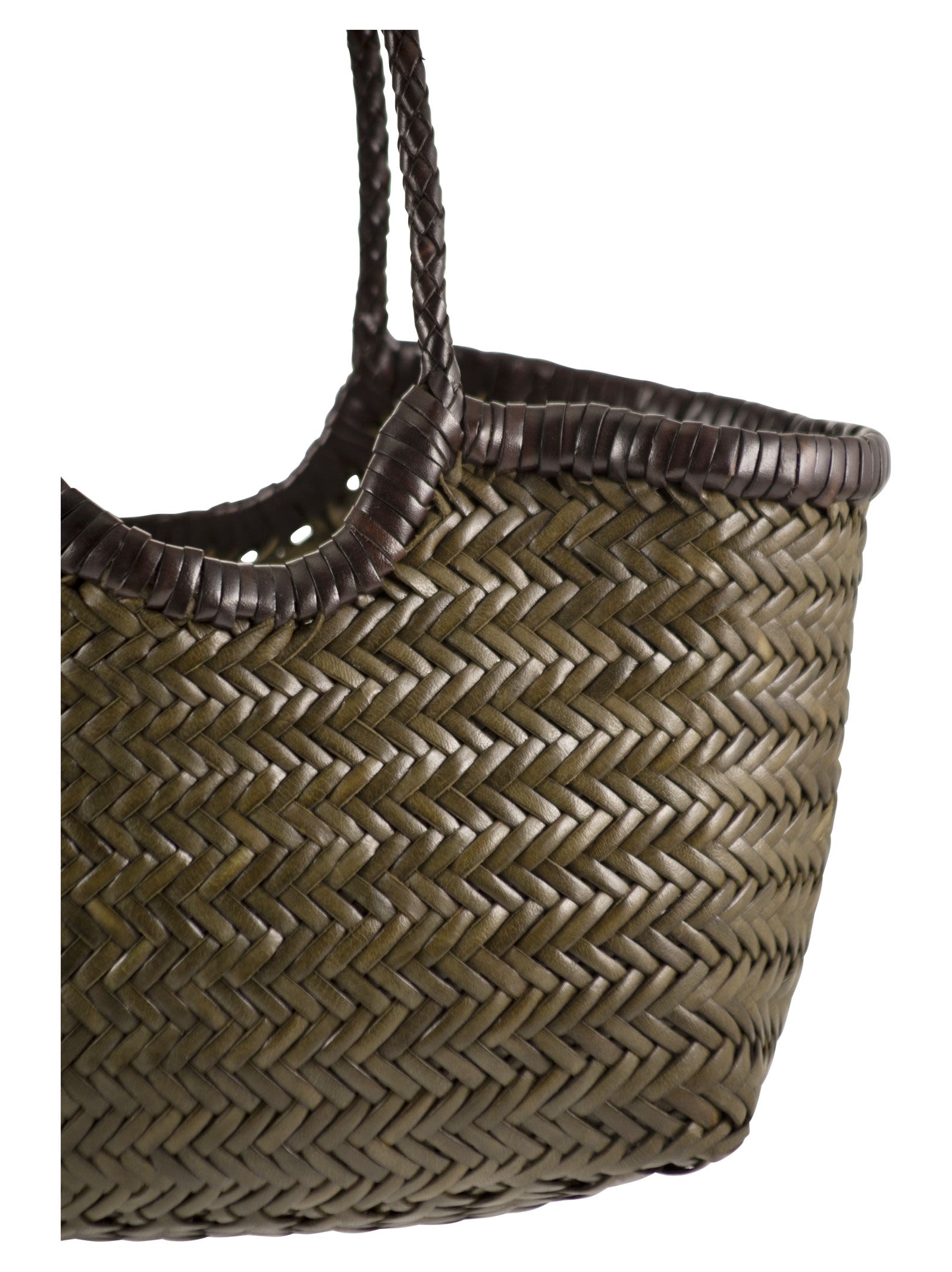 DRAGON DIFFUSION Dragon Diffusion Women Nantucket - Two-Tone Woven Buffalo Calfskin Bag