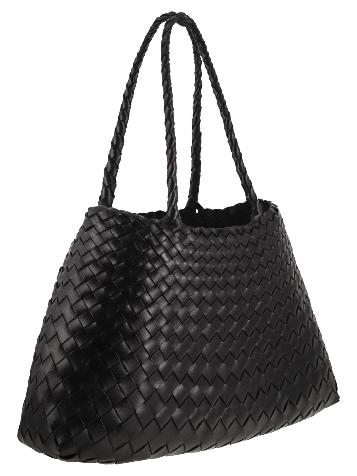 Dragon Diffusion Women Santa Croce Big - Woven Leather Bag