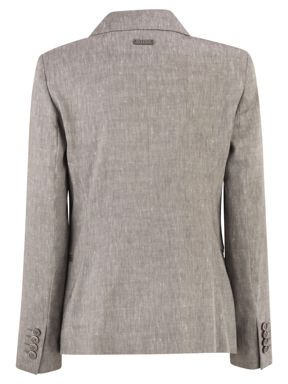 PESERICO Peserico Women Double-Breasted Blazer In Linen And Wool Blend