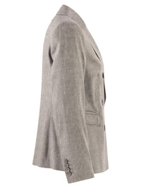 PESERICO Peserico Women Double-Breasted Blazer In Linen And Wool Blend