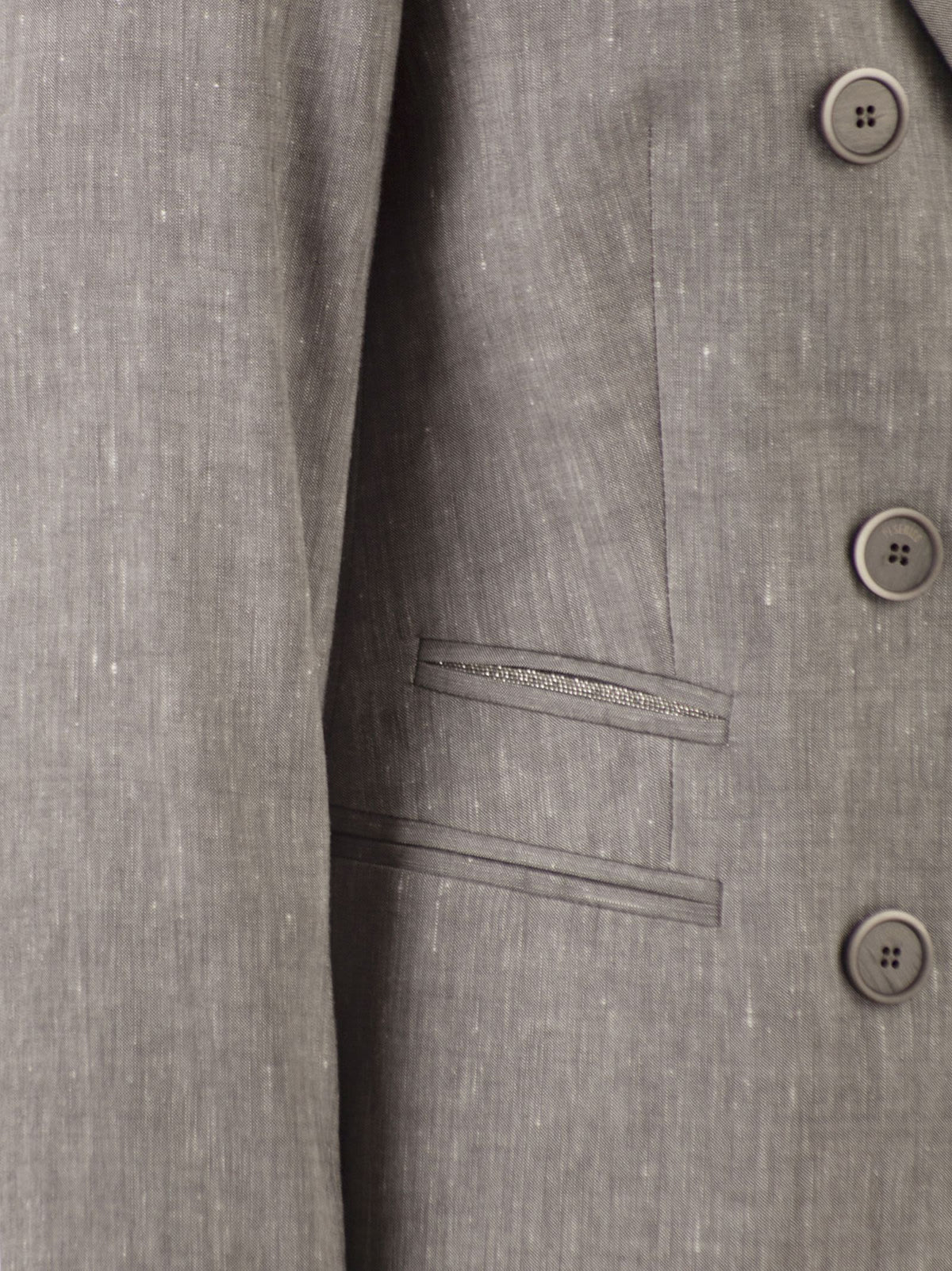 PESERICO Peserico Women Double-Breasted Blazer In Linen And Wool Blend