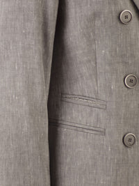 PESERICO Peserico Women Double-Breasted Blazer In Linen And Wool Blend