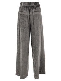 Peserico Women Wide-Leg Corded Velvet Trousers