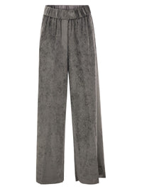 Peserico Women Wide-Leg Corded Velvet Trousers