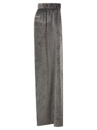 Peserico Women Wide-Leg Corded Velvet Trousers