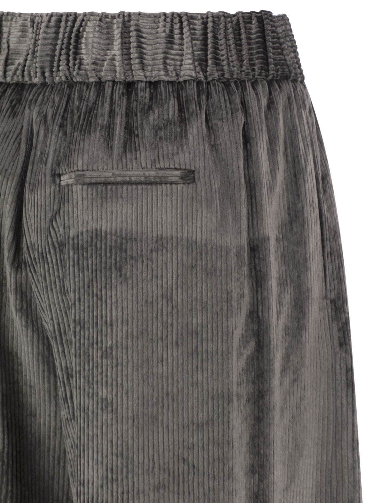 Peserico Women Wide-Leg Corded Velvet Trousers