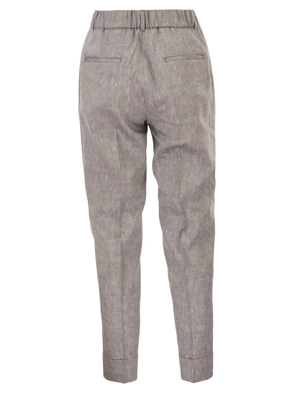 Peserico Women Wool Blend Flannel Trousers