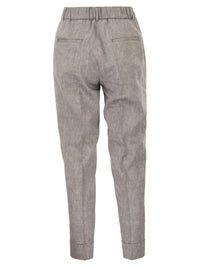 Peserico Women Wool Blend Flannel Trousers