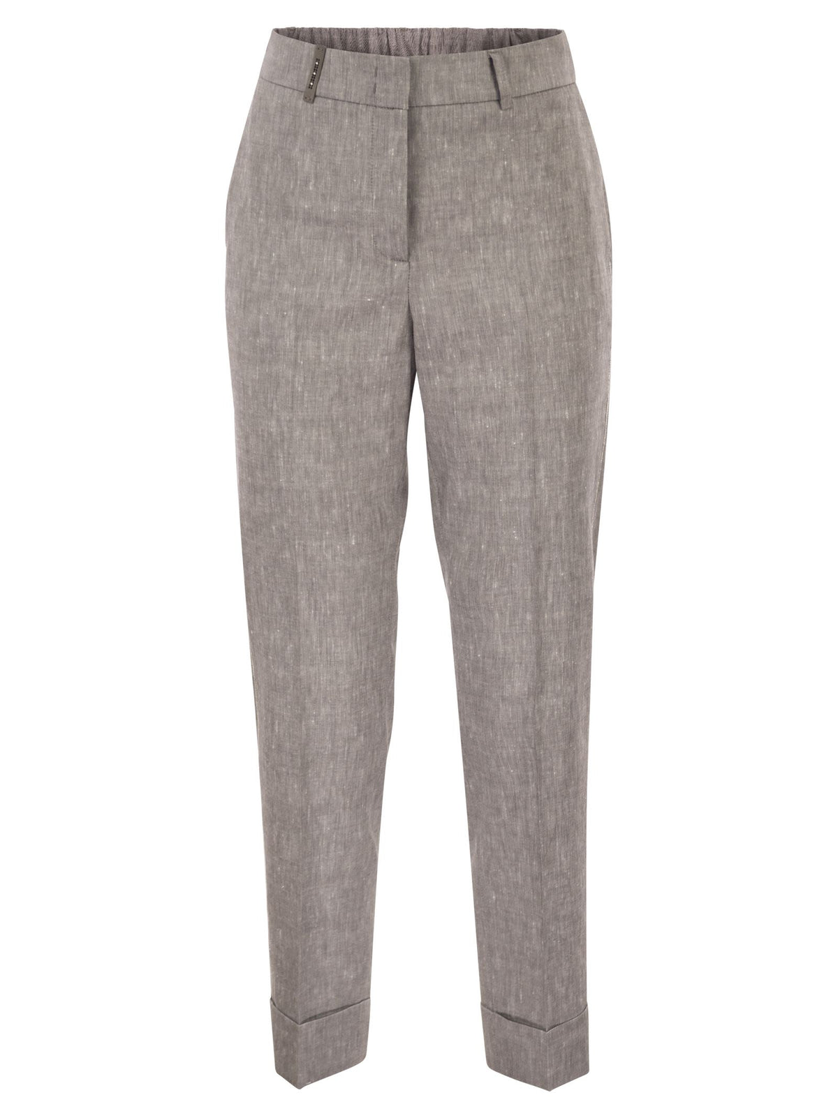Peserico Women Wool Blend Flannel Trousers