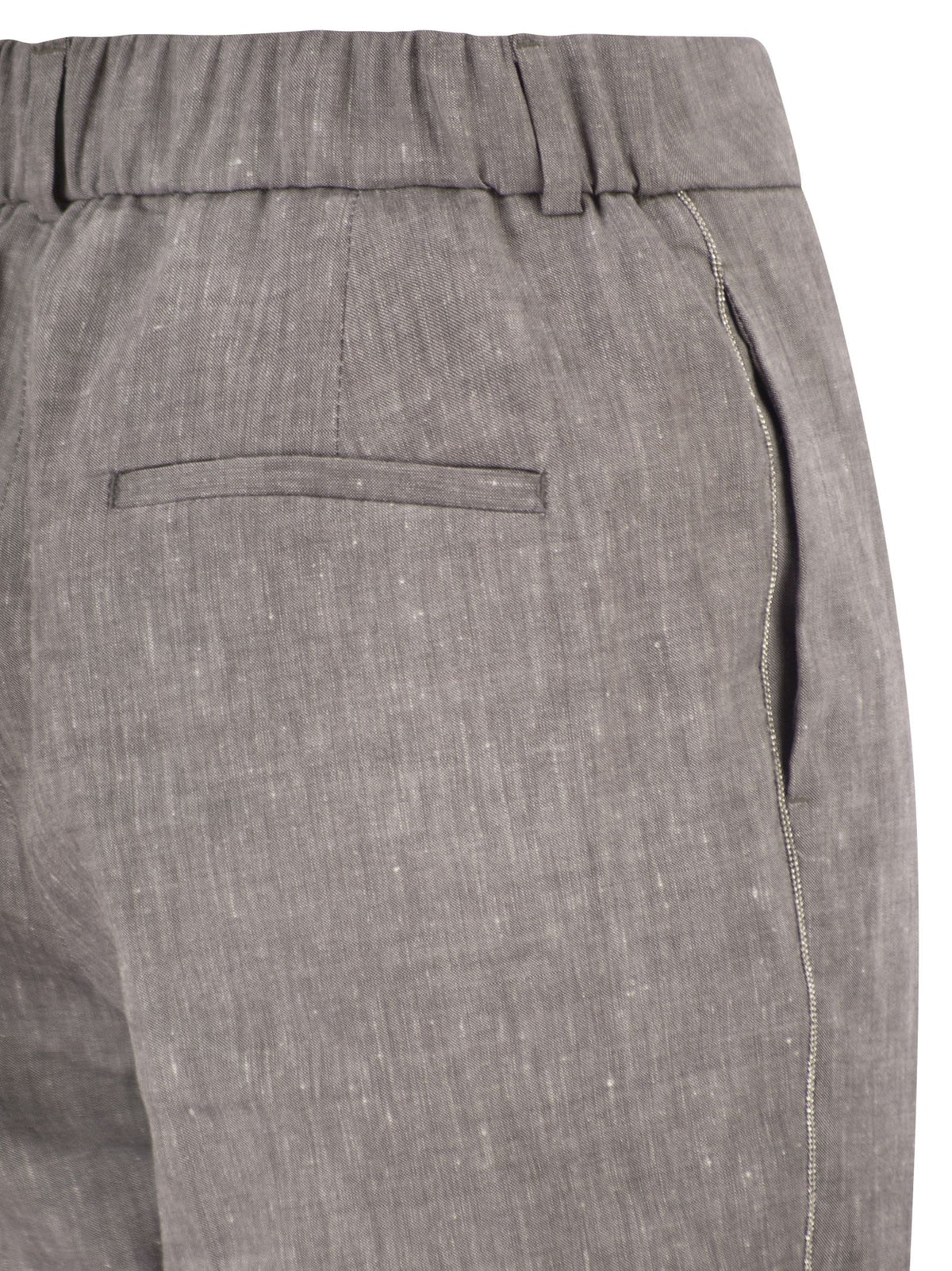 Peserico Women Wool Blend Flannel Trousers