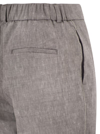 Peserico Women Wool Blend Flannel Trousers