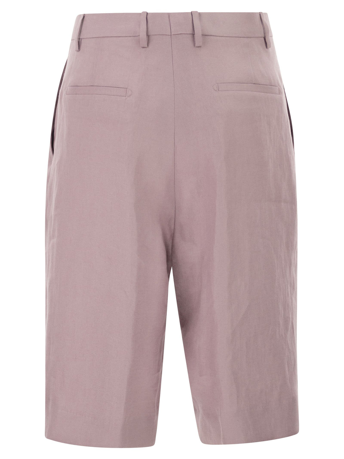 Tagliatore Women Tailored Linen Bermuda Shorts