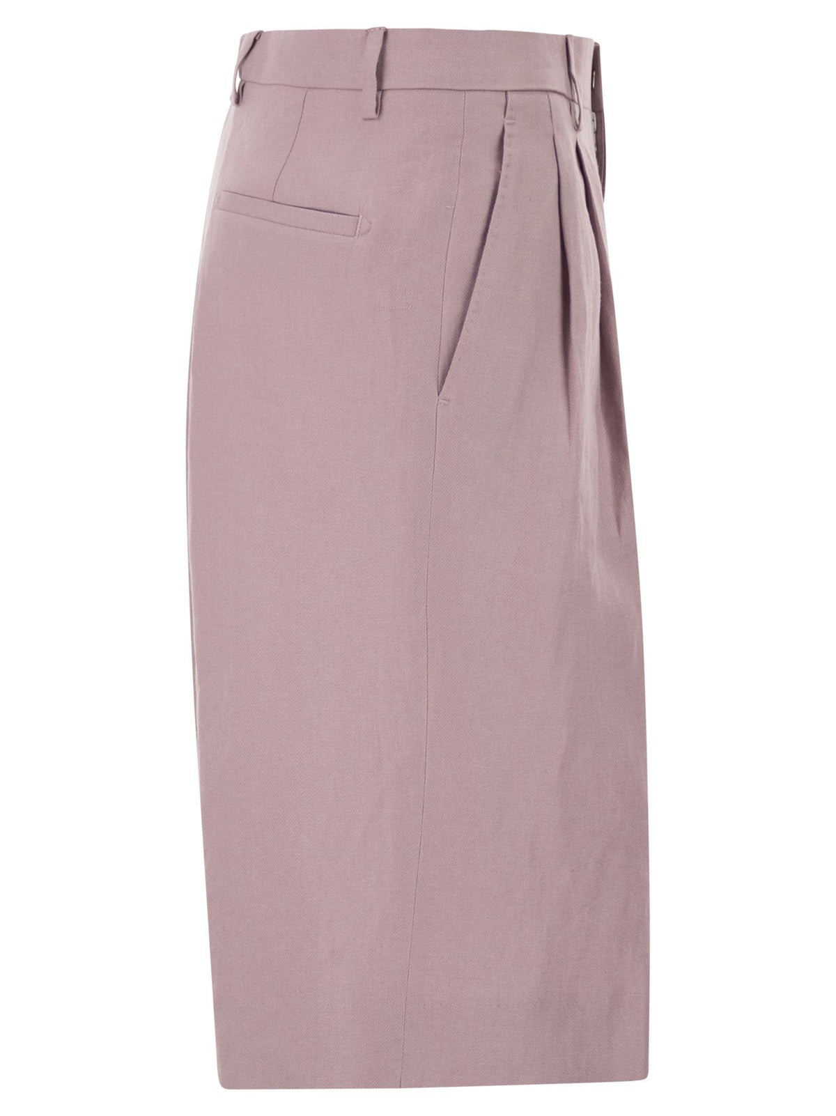 Tagliatore Women Tailored Linen Bermuda Shorts