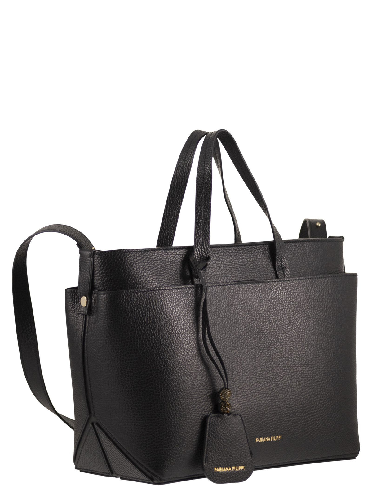 FABIANA FILIPPI Fabiana Filippi Women Grained Leather Shopper Bag With Twin Handles And Shoulder Strap