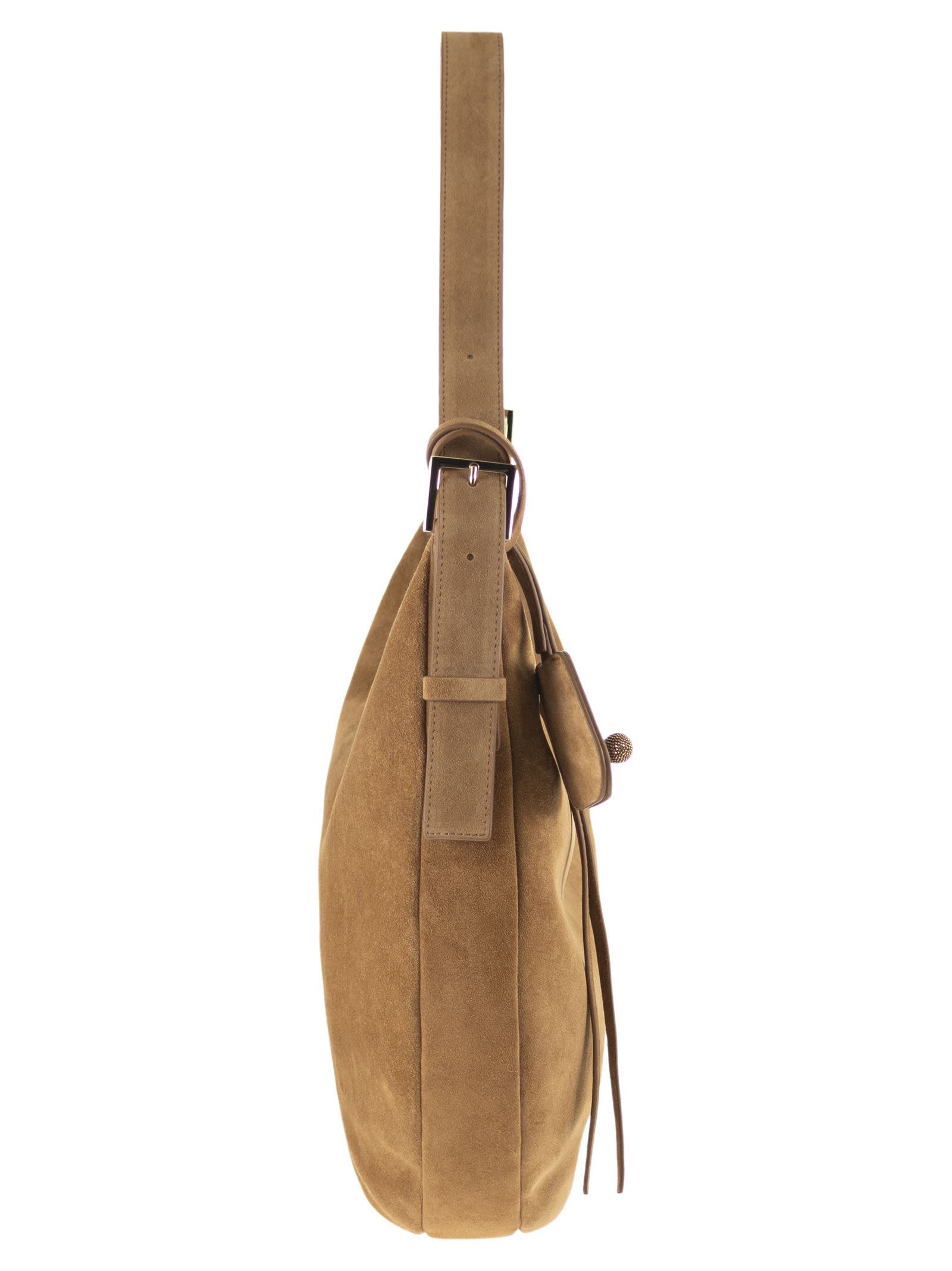 FABIANA FILIPPI Fabiana Filippi Women Maxi Suede Hobo Bag With Diamond Detail
