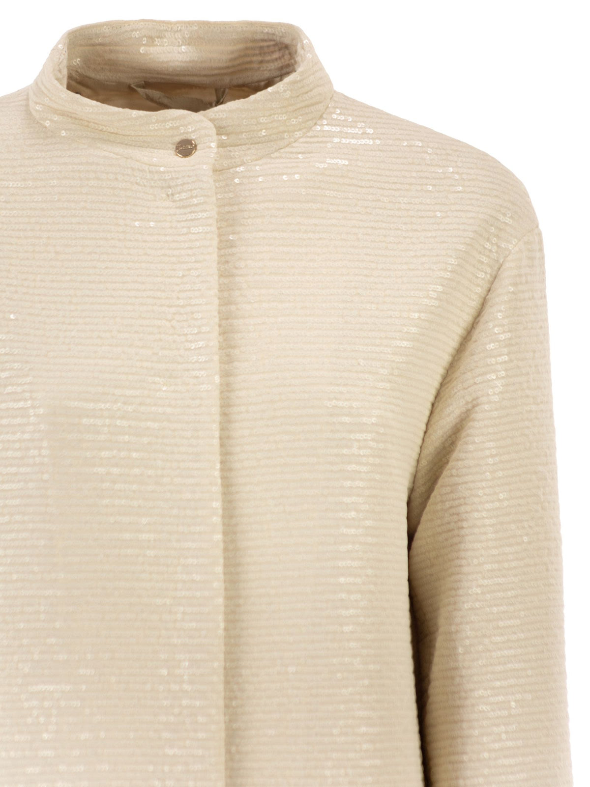 Herno Women Overcoat With All-Over Sequins
