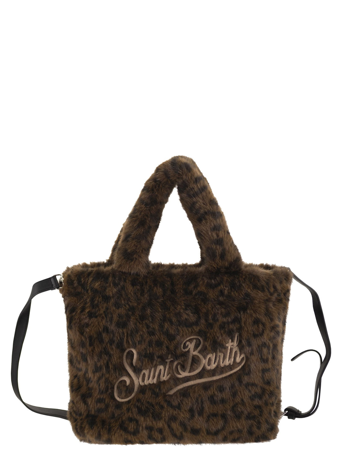 Mc2 Saint Barth Women Colette - Leopard-Print Faux Fur Bag