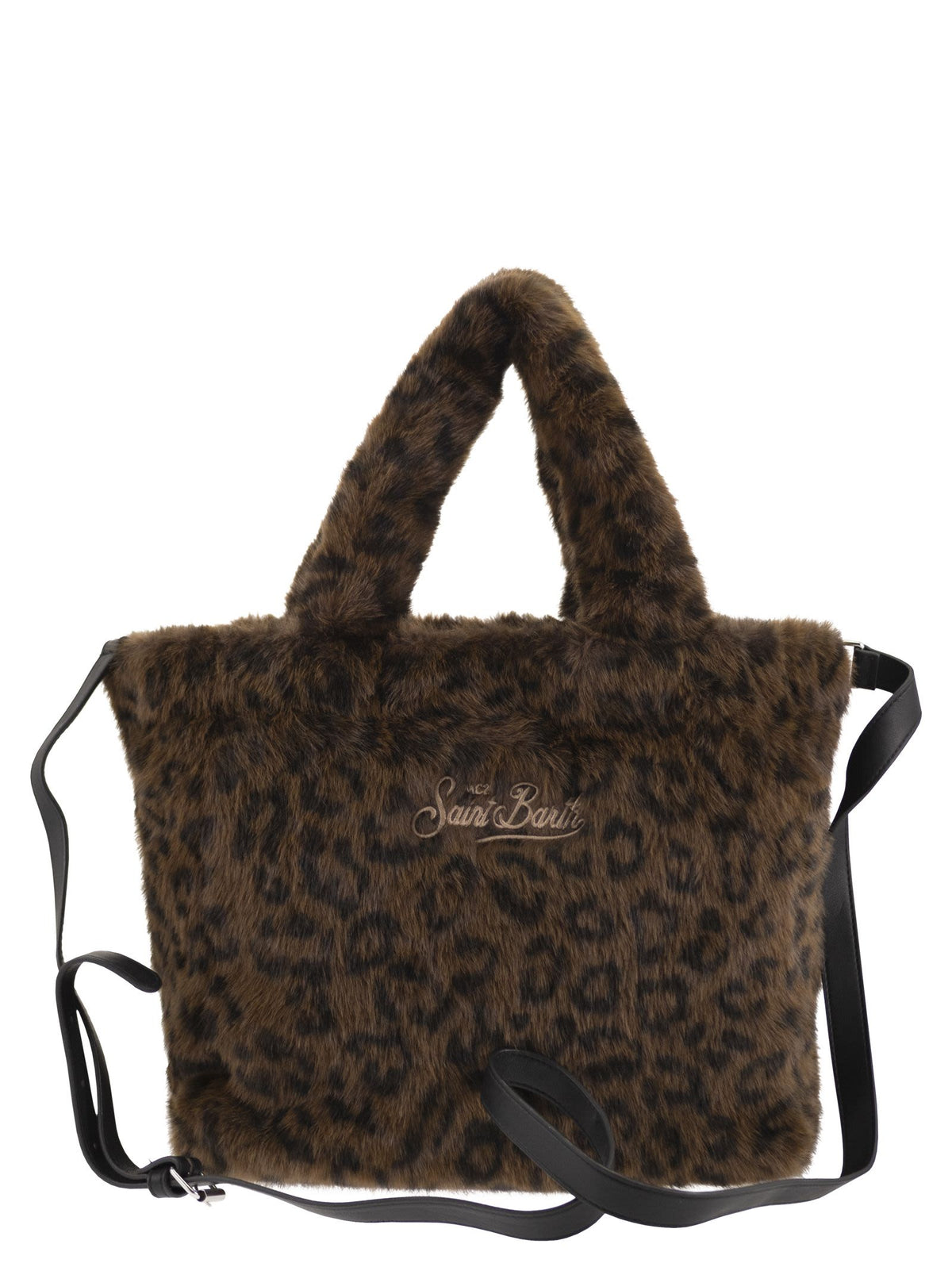 Mc2 Saint Barth Women Colette - Leopard-Print Faux Fur Bag