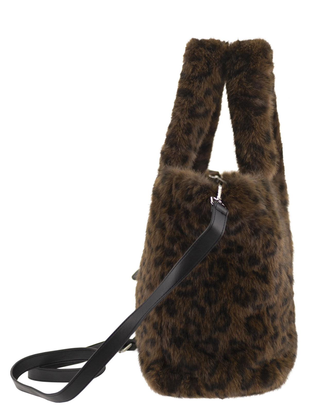 Mc2 Saint Barth Women Colette - Leopard-Print Faux Fur Bag