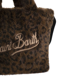 Mc2 Saint Barth Women Colette - Leopard-Print Faux Fur Bag