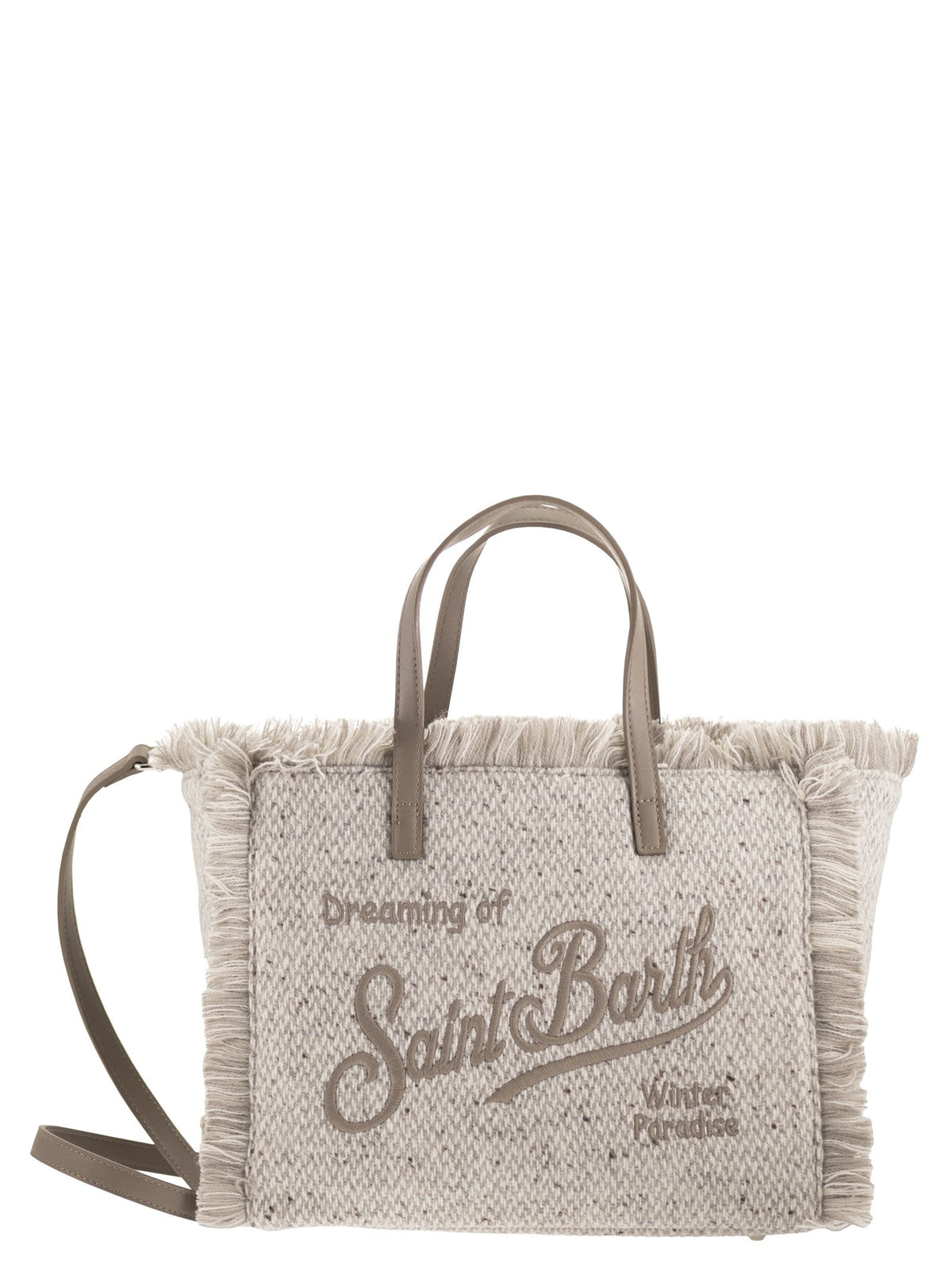 Mc2 Saint Barth Women Colette - Wool-Blend Bag With Fringed Edges