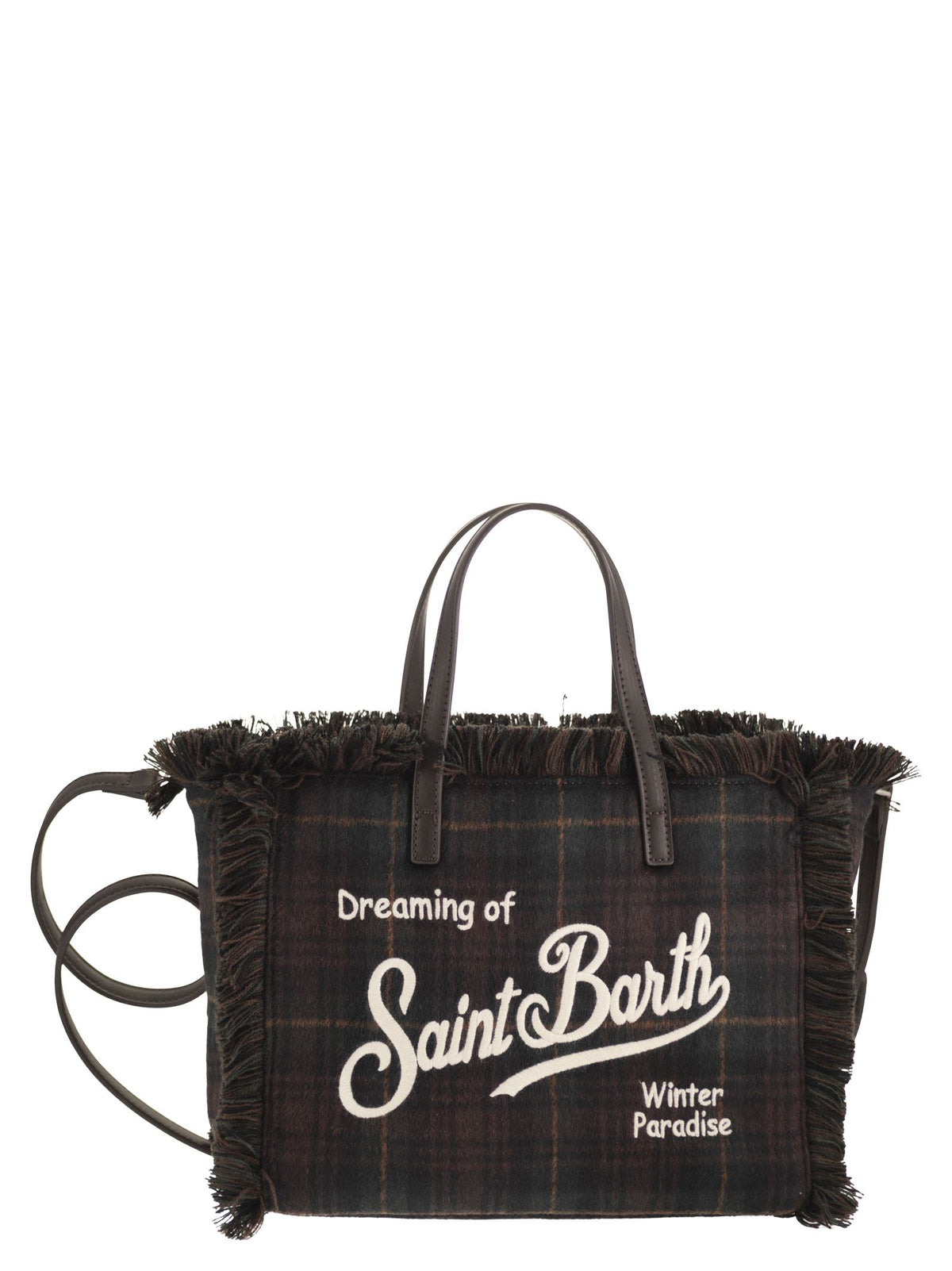 Mc2 Saint Barth Women Colette - Tartan Fringed Tote Bag