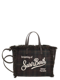 Mc2 Saint Barth Women Colette - Tartan Fringed Tote Bag