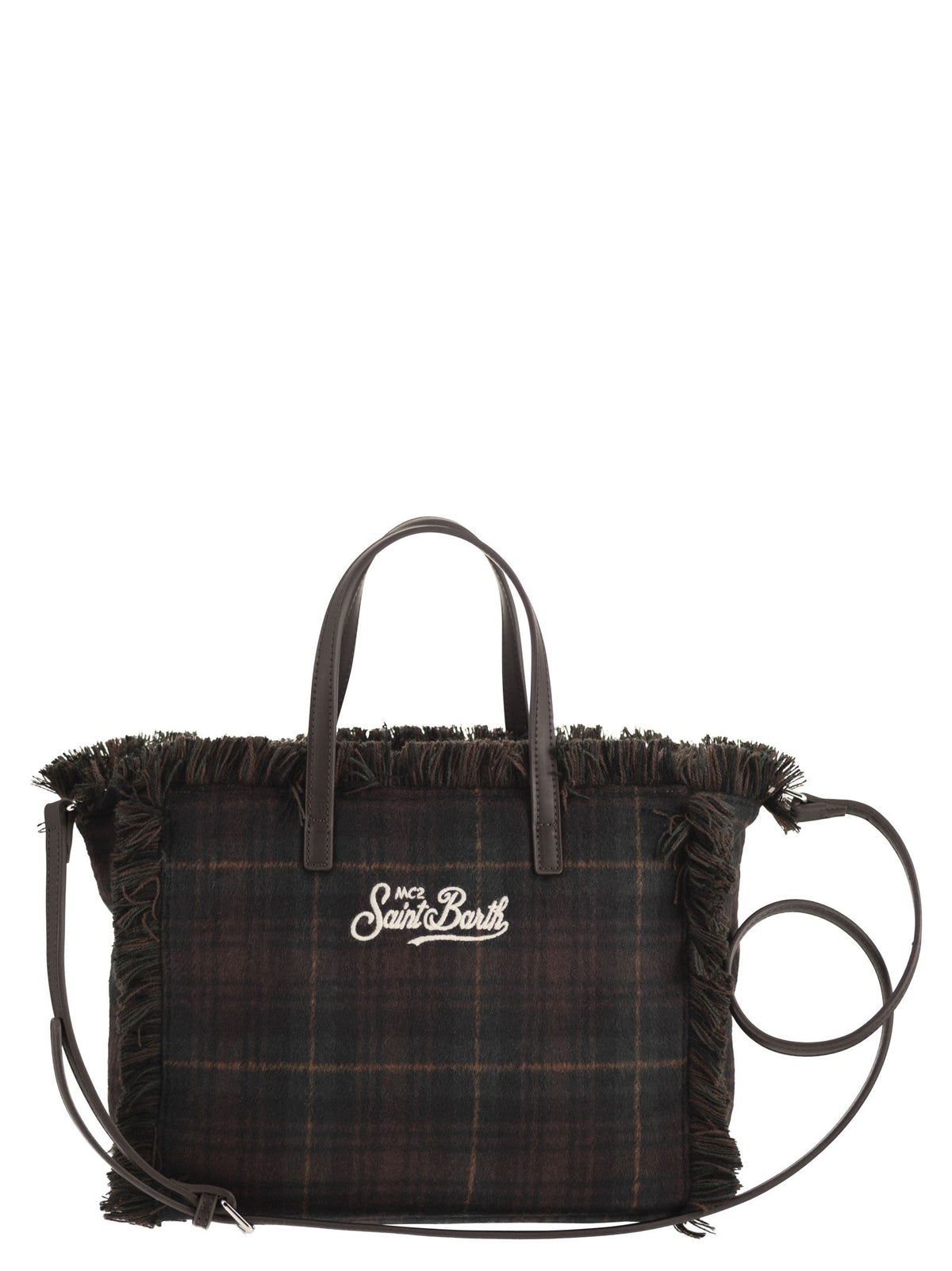 Mc2 Saint Barth Women Colette - Tartan Fringed Tote Bag