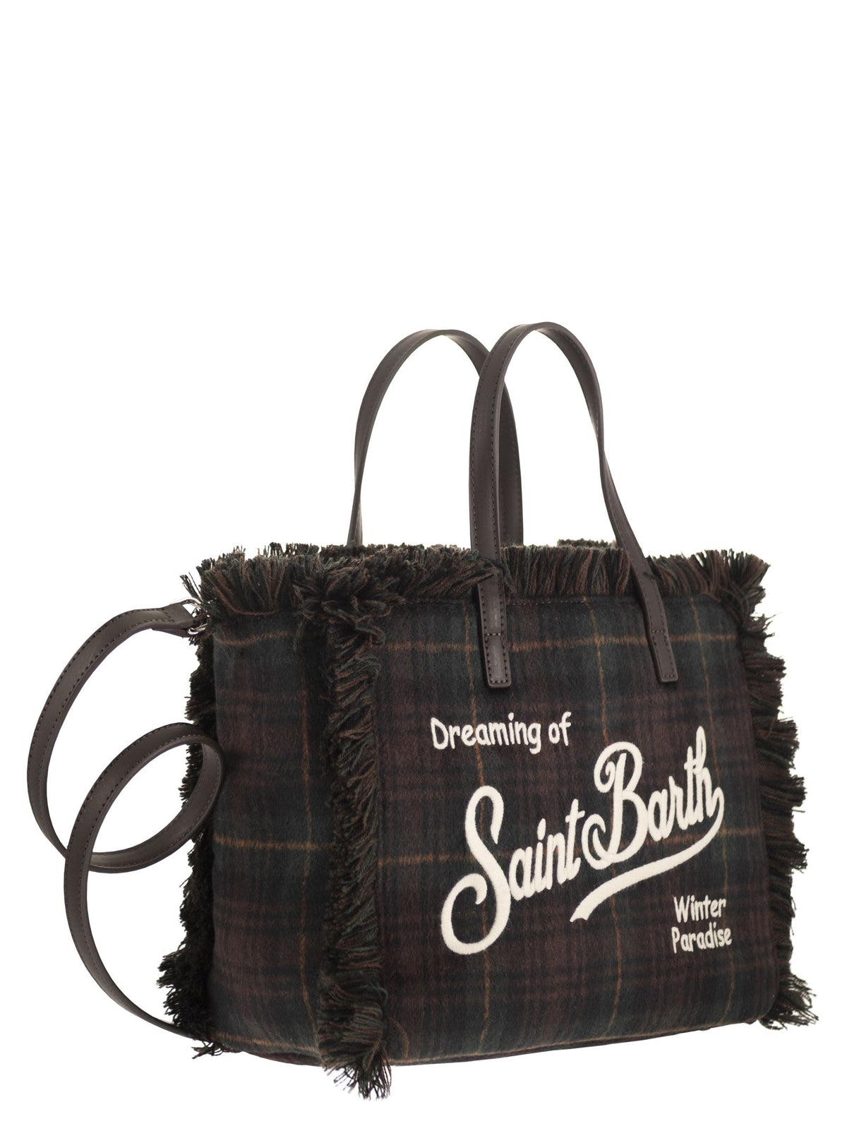Mc2 Saint Barth Women Colette - Tartan Fringed Tote Bag