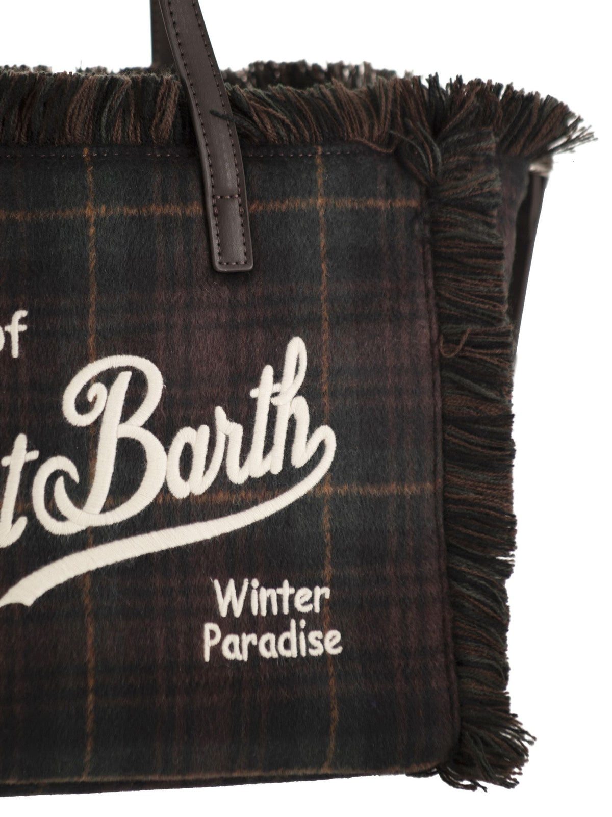 Mc2 Saint Barth Women Colette - Tartan Fringed Tote Bag