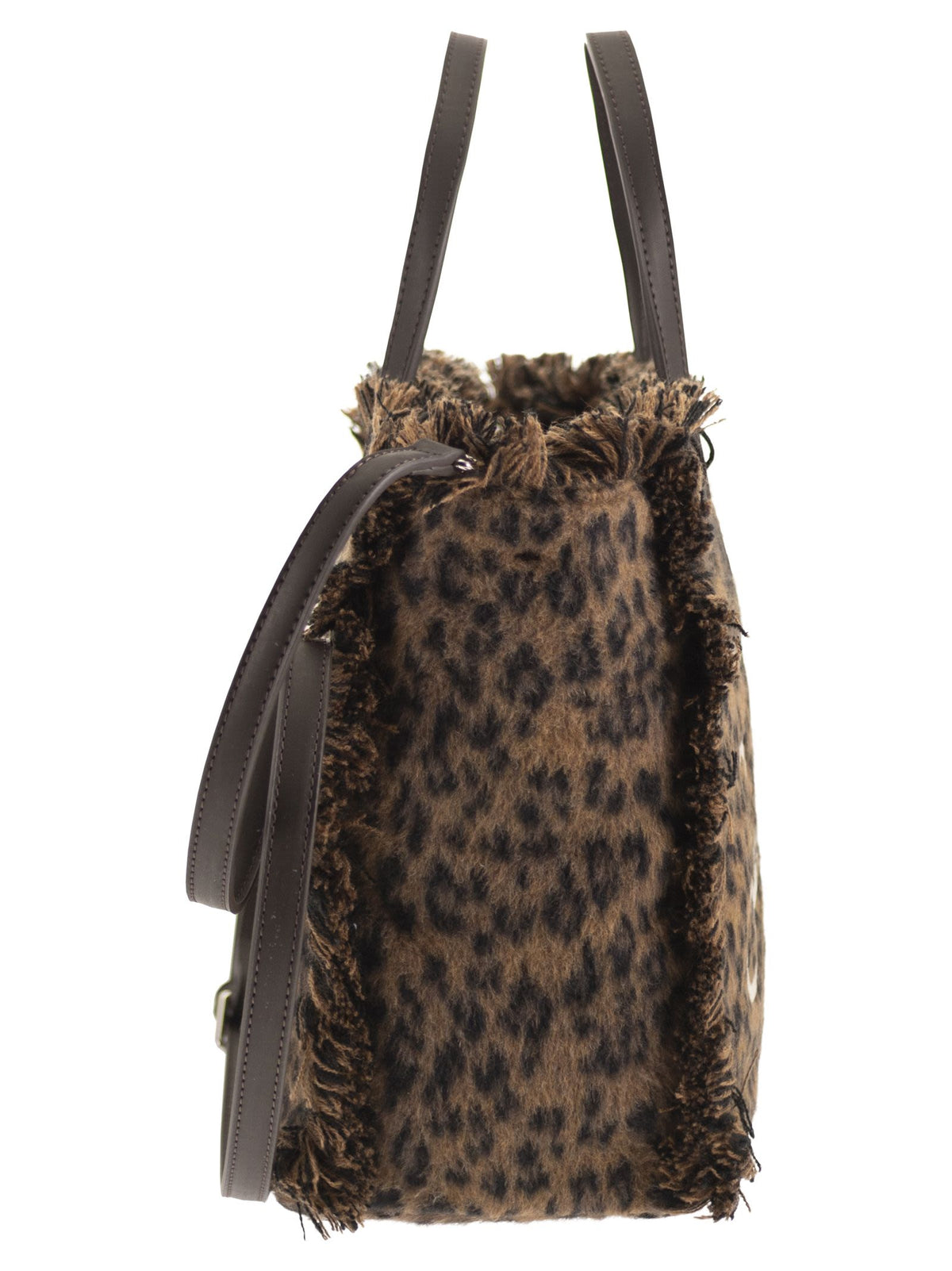 Mc2 Saint Barth Women Colette - Animal-Print Fringed Tote Bag