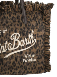 Mc2 Saint Barth Women Colette - Animal-Print Fringed Tote Bag