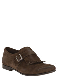 Church's Men Shanghai - Suede Monk Strap With Fringe Detail