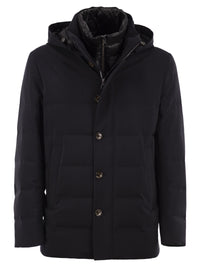 Montecore Men Hooded Down Jacket With Detachable Inner Bib